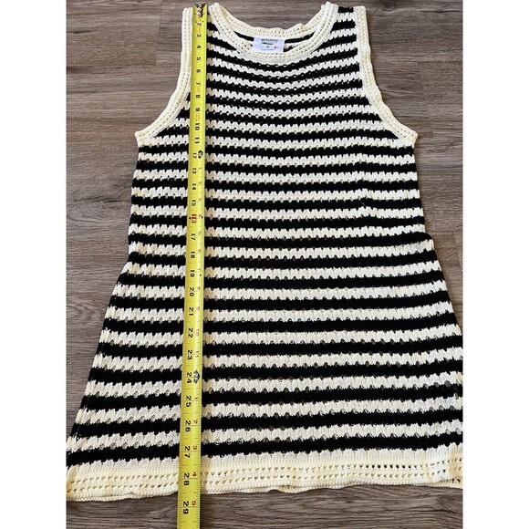 Rough Los Angeles striped crochet long Vest Size Small - Picture 7 of 7